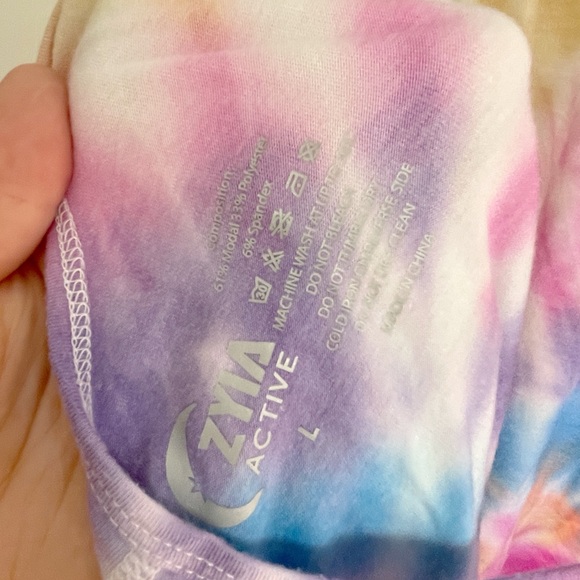 Zyia Active Tie Dye Racerback Tank Top Large - Picture 7 of 7